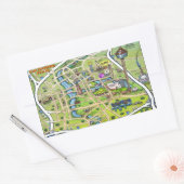 Foto van de Cartoon van San Antonio Rechthoekige Sticker (Envelop)