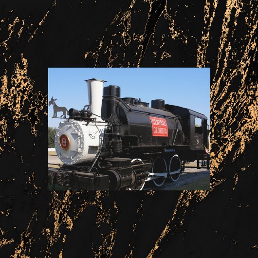 Foto van de centrale spoorweg van Georgia Briefkaart