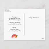 Foto van de Chinese nieuwjaarsfamilie | Goede fort Feestdagenkaart (Achterkant)