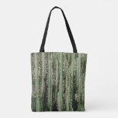 Foto van de close-up plant Green Cactus Tote Bag (Achterkant)