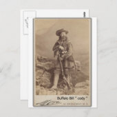 foto van de cody cody van het wild buffalo bill briefkaart (Voorkant / Achterkant)