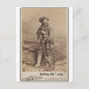 foto van de cody cody van het wild buffalo bill briefkaart