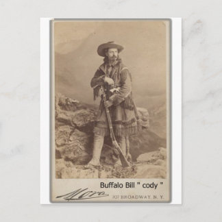 foto van de cody cody van het wild buffalo bill briefkaart