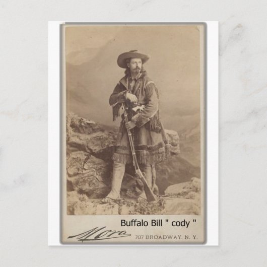 foto van de cody cody van het wild buffalo bill briefkaart (Voorkant)