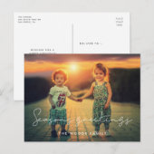 Foto van de conservalistisch seizoen feestdagenkaart (Voorkant / Achterkant)