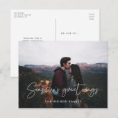 Foto van de conservatieve minimalistische Seizoens Briefkaart (Voorkant / Achterkant)