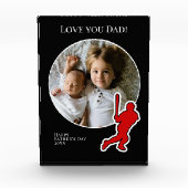 Foto van de Dag van vaders met Baseball Player (Voorkant)