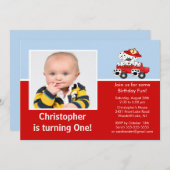 Foto van de Dalmatiaanse brandweerwagen Kaart (Voorkant / Achterkant)