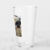 Foto van de Dog Black en White Glas (Links)