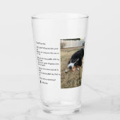 Foto van de Dog Black en White Glas (Voorkant)