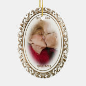 foto van de Douane van het Lijst van het 50ste Keramisch Ornament (Achterkant)