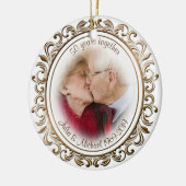 foto van de Douane van het Lijst van het 50ste Keramisch Ornament (Links)