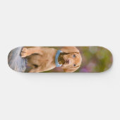 Foto van de duivenpoppyeverige Hongaarse Vizsla Do Skateboard (Horizontaal)