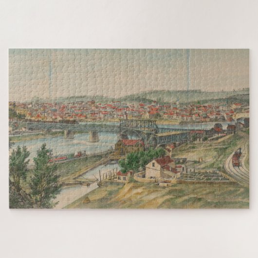  foto van de Easton PA (1862) Legpuzzel (Horizontaal)