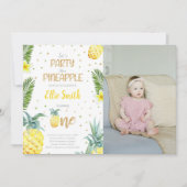 Foto van de eerste ananas van Birthday Kaart (Voorkant)