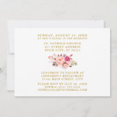 Foto van de eerste Heilige Commune Pink Floral (Achterkant)