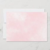 Foto van de eerste Heilige Communie Roze Greenery Bedankkaart (Achterkant)