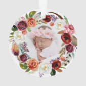 Foto van de eerste Kerstmis van de moderne tijd vo Ornament (achterkant)