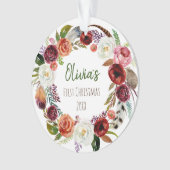 Foto van de eerste Kerstmis van de moderne tijd vo Ornament (voorkant)