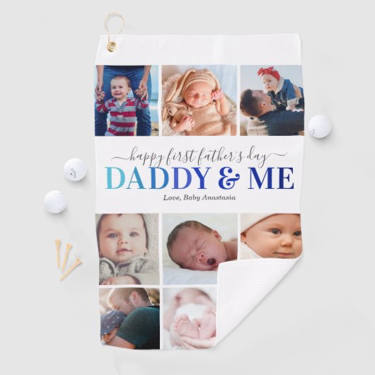 Foto van de eerste vaderdag golfhanddoek (Insitu)