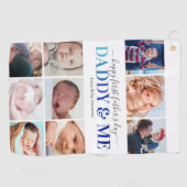 Foto van de eerste vaderdag golfhanddoek (Horizontaal)