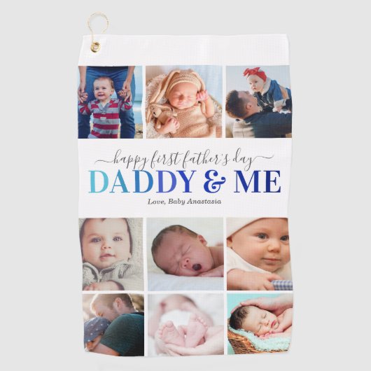 Foto van de eerste vaderdag golfhanddoek (Voorkant)