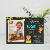 Foto van de eerste verjaardag van de eerste verjaa kaart (Staand voorkant)