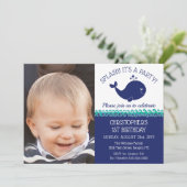 Foto van de eerste verjaardag van de Nautical Blue Kaart (Staand voorkant)