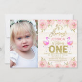 Foto van de eerste verjaardagsuitnodiging kaart (Voorkant)