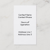 Foto van de eierboerenboerenkip visitekaartje (Achterkant)