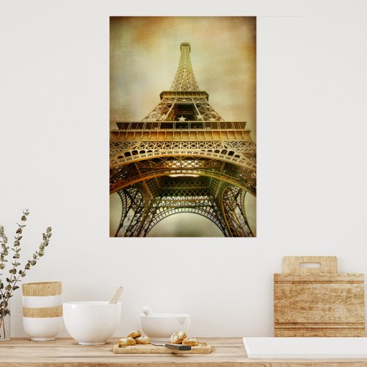Foto van de Eiffeltoren Poster (Keuken)