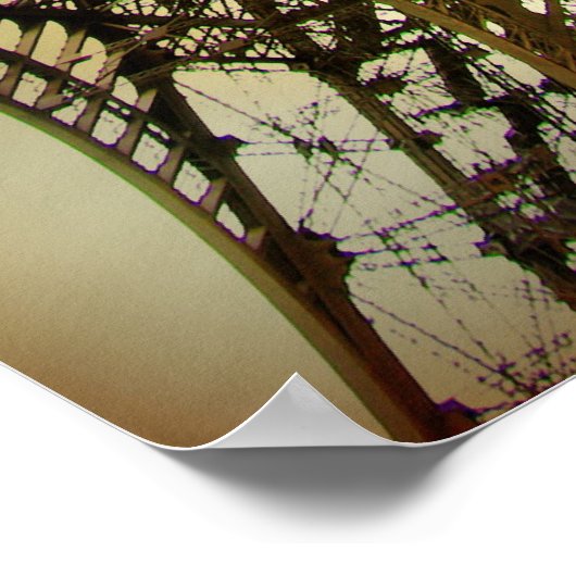 Foto van de  Eiffeltoren Poster (Hoek)