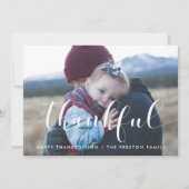 Foto van de Elegant-Thanksgiving Feestdagenkaart (Voorkant)