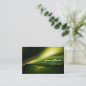 Foto van de elegante groene leve Natuur Visitekaartje (Staand voorkant)