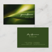 Foto van de elegante groene leve Natuur Visitekaartje (Voorkant / Achterkant)