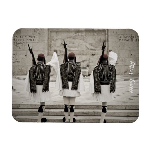  foto van de erewacht in Athene, Griekenland Magneet (Horizontaal)