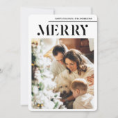 Foto van de familie en Merry | PRETTIGE FEESTDAGEN (Voorkant)