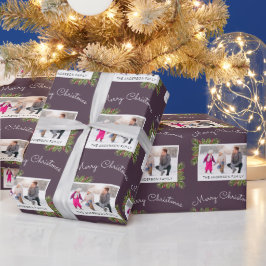 Foto | van de familie Kerstmis van de Naalden van Cadeaupapier