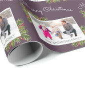 Foto | van de familie Kerstmis van de Naalden van Cadeaupapier (Rol Hoek)