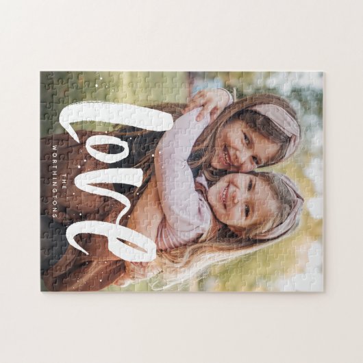 Foto van de familie van de oude liefde legpuzzel (Horizontaal)