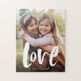 Foto van de familie van de oude liefde legpuzzel