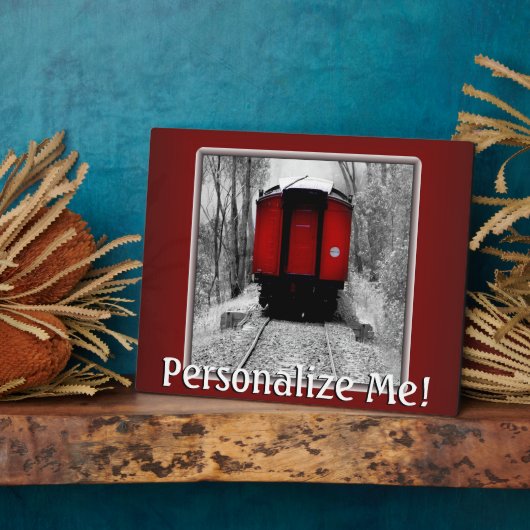  foto van de Fashioned Train Fotoplaat (Zijkant)