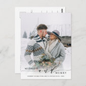 Foto van de feestdag van de Pas getrouwd van het h Briefkaart (Voorkant / Achterkant)