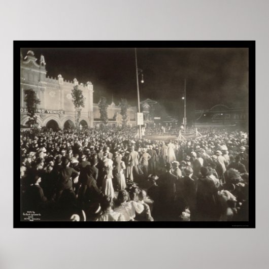 Foto van de finale van de prijs Fight Boxing 1907 Poster (Voorkant)