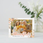 Foto van de Floral Thanksgiving van de Herfst van Briefkaart (Staand voorkant)