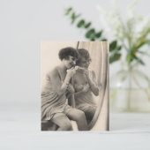 Foto van de Franse Vintage Risqué Briefkaart (Staand voorkant)