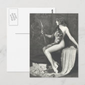 Foto van de Franse Vintage Risqué Briefkaart (Voorkant / Achterkant)