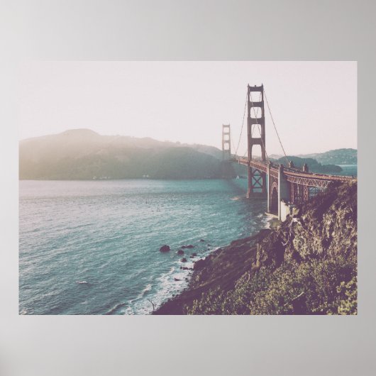 Foto van de Golden Gate Bridge in San Francisco Poster (Voorkant)
