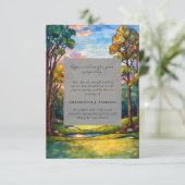 Foto van de golfbaan Sympathy Funeral Memorial Bedankkaart (Staand voorkant)