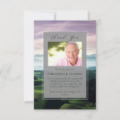 Foto van de golfbaan Sympathy Funeral Memorial Bedankkaart (Voorkant)